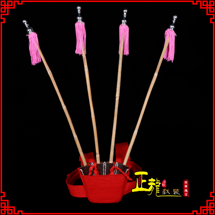 福鼎戏装戏曲用品靠旗男女大靠 靠板 正宗牛皮旗杆旗架