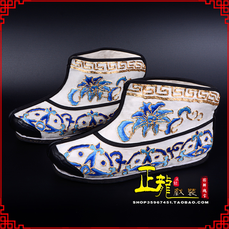 福鼎三岔口武生薄底 手绣绣花快靴