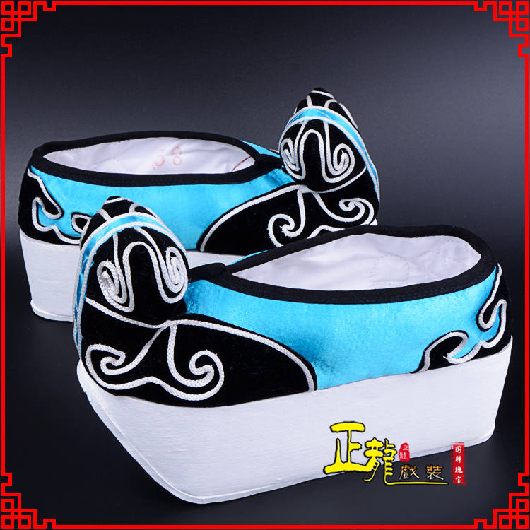 福鼎京越剧黄梅戏古装男书生小生鞋云头鞋戏曲鞋云履 云头鞋