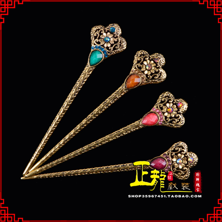 福鼎头饰老旦青衣员外夫人簪子 老旦发簪