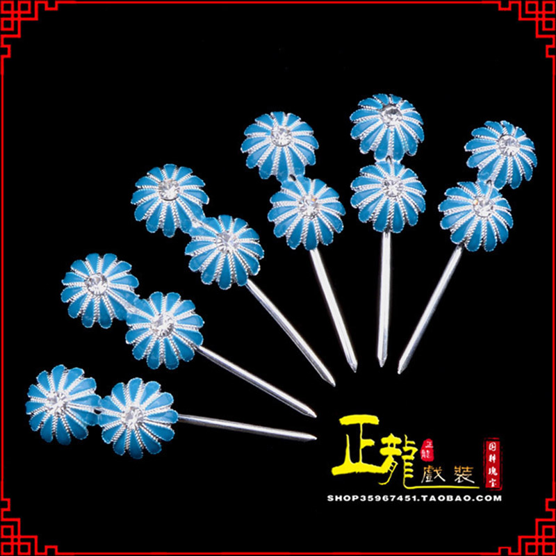 福鼎头面泡子旦角化妆头饰 仿点绸泡子