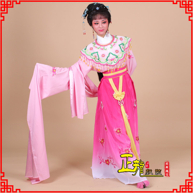 福鼎水袖青衣练功花旦服 梅花古装衣